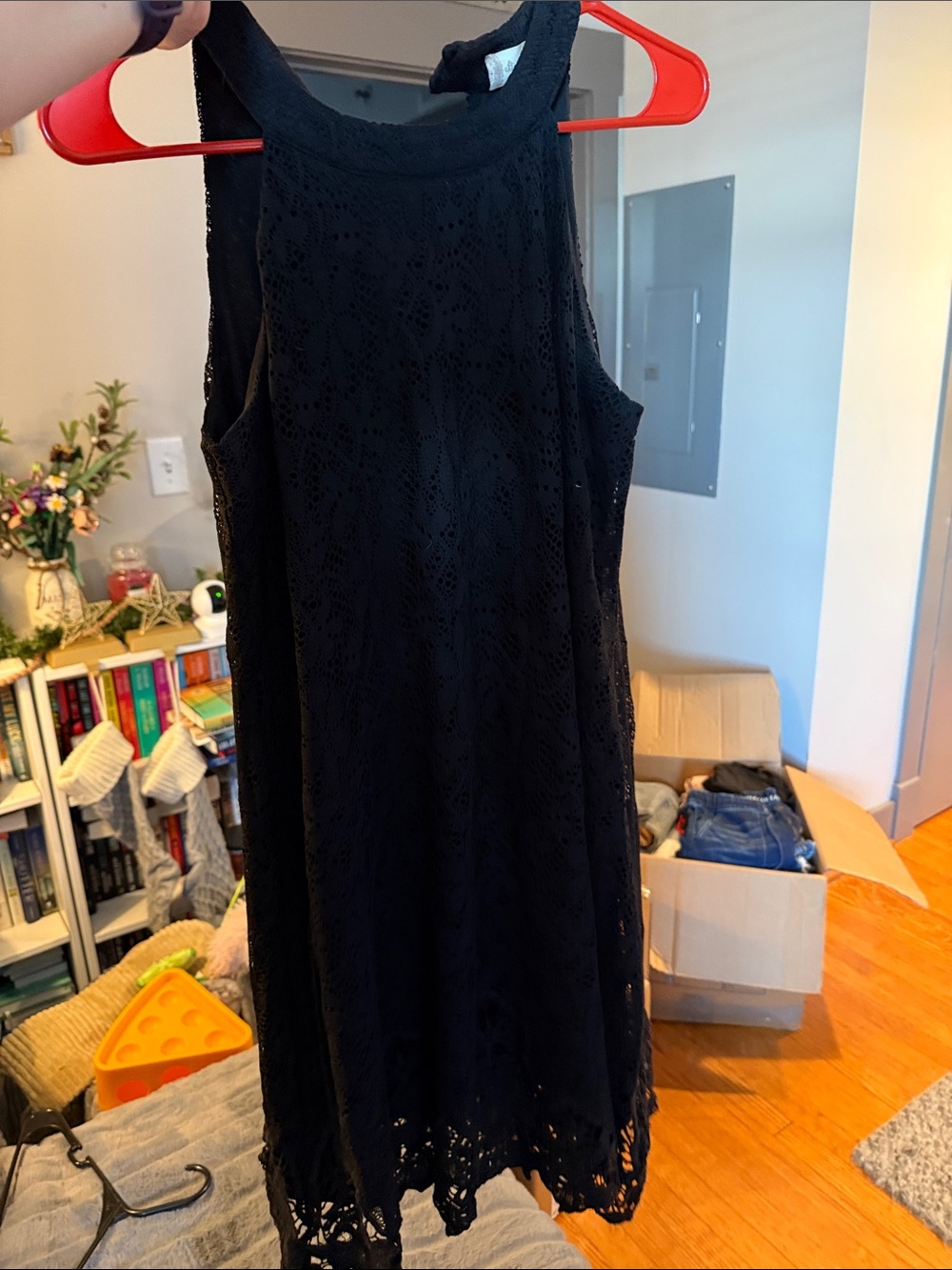 Altar'd State Black Lace Mini Dress